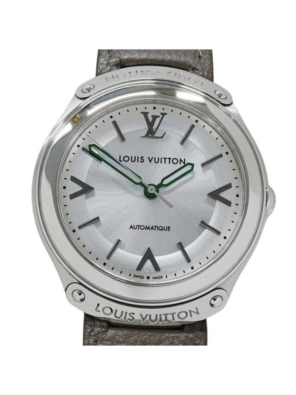 Louis Vuitton Watch Fifty Five Automatic Winding at Stainless Steel Leather - Picture 2 of 15